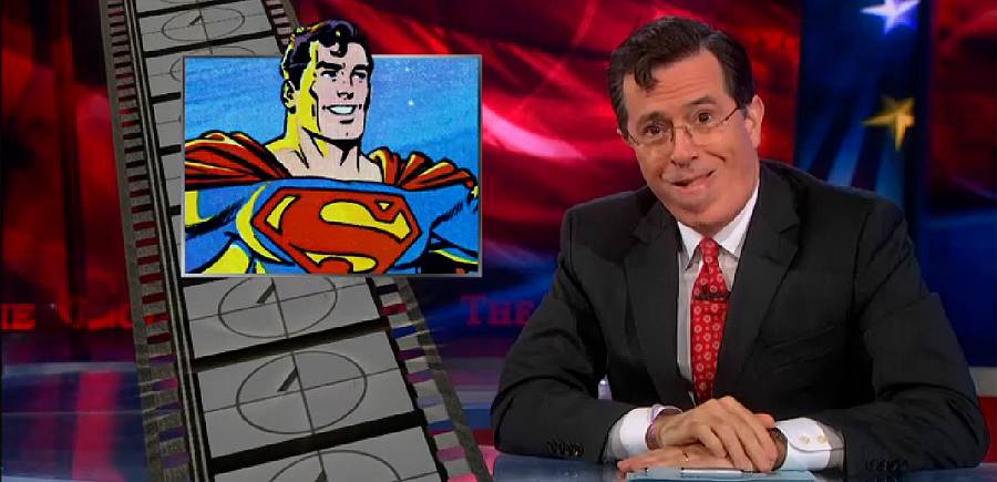'Man of Steel,' 'Iron Man 3' are destroying America, Colbert says