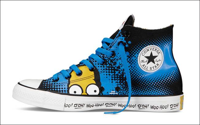 Converse puts the spring in Springfield with Simpsons sneakers