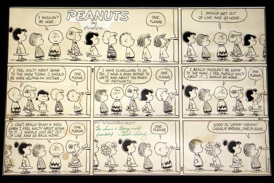 Comics A.M. | Pair of 'Peanuts' Sunday strips sells for $78,200