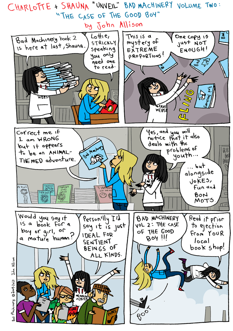 Oni Press to release a second volume of 'Bad Machinery'