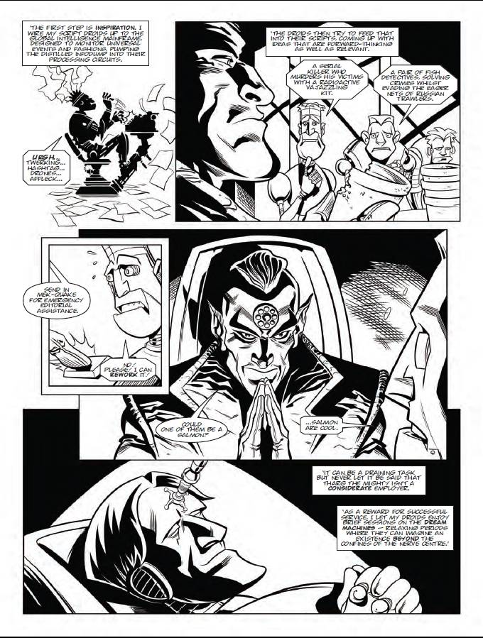 Tharg the Mighty on his return to comics in '2000AD' Prog 2014