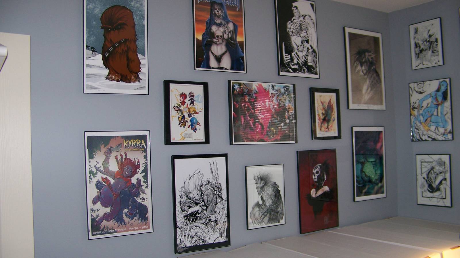 A massive collection of comics, action figures and ... squirrels!