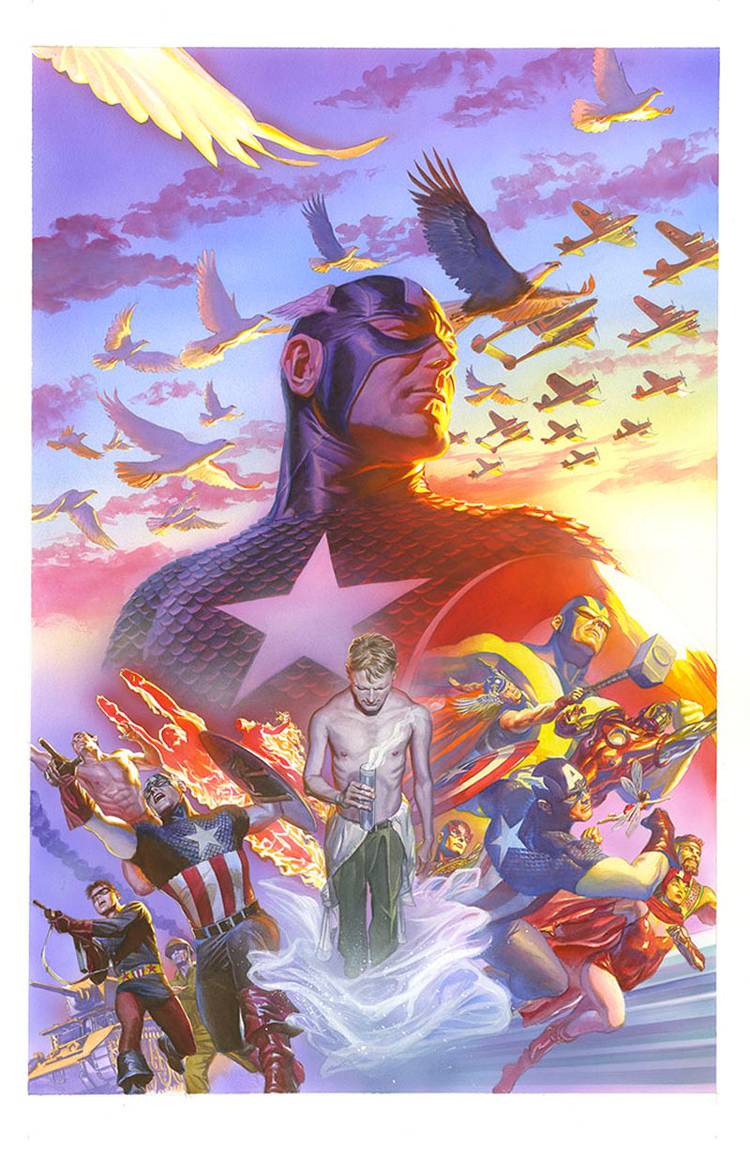 Alex Ross Captures Captain America In Two Eras For Variant Cover Alex Ross Captures Captain America In Two Eras For Variant Cover