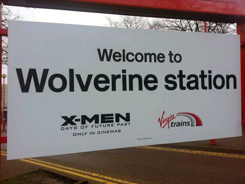 England's Wolverhampton Station becomes Wolverine Station (for today)