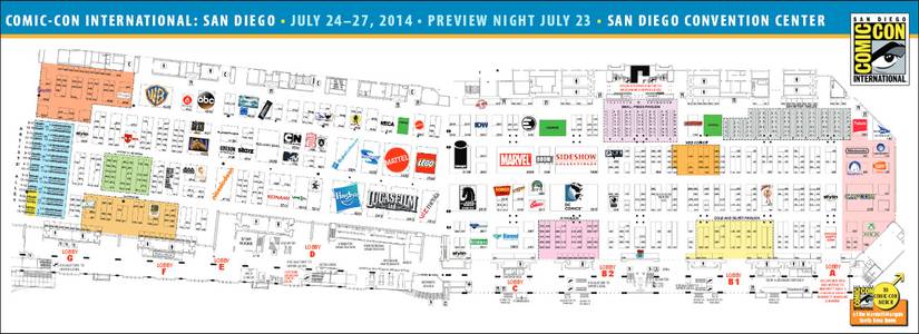 SDCC | Hall map and exhibitor lists released