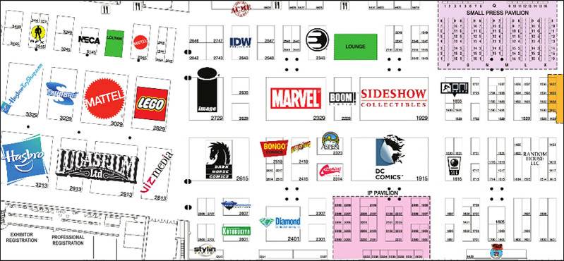 SDCC | Hall map and exhibitor lists released