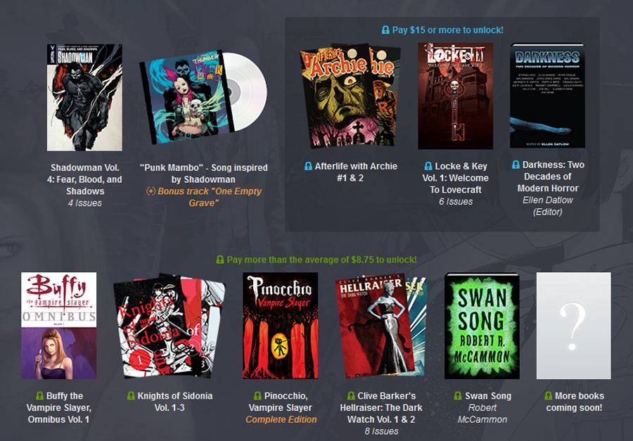 Humble horror bundle boasts 'Afterlife With Archie,' 'Buffy,' more