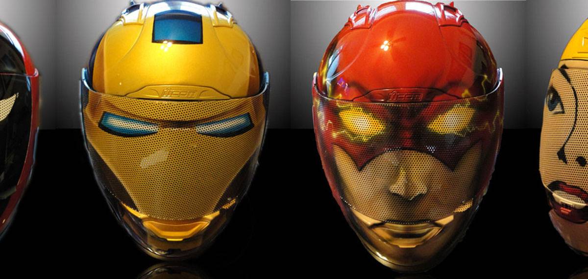 custom superhero motorcycle helmets Kids Helmet Youth Airbrushed Custom Airbrush Helmet Spider Man VS Venom Design