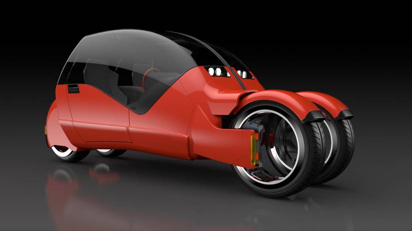 'Dark Knight' meets 'Akira' in car that splits into two motorcycles
