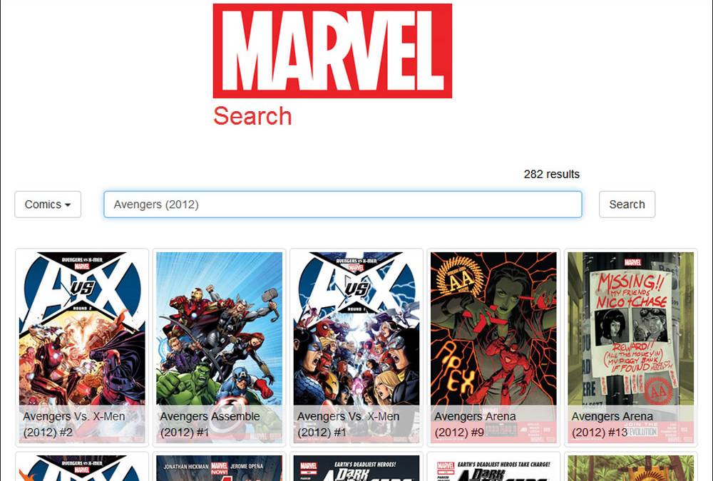 Marvel Searcher The Marvel Universe now has its own search engine
