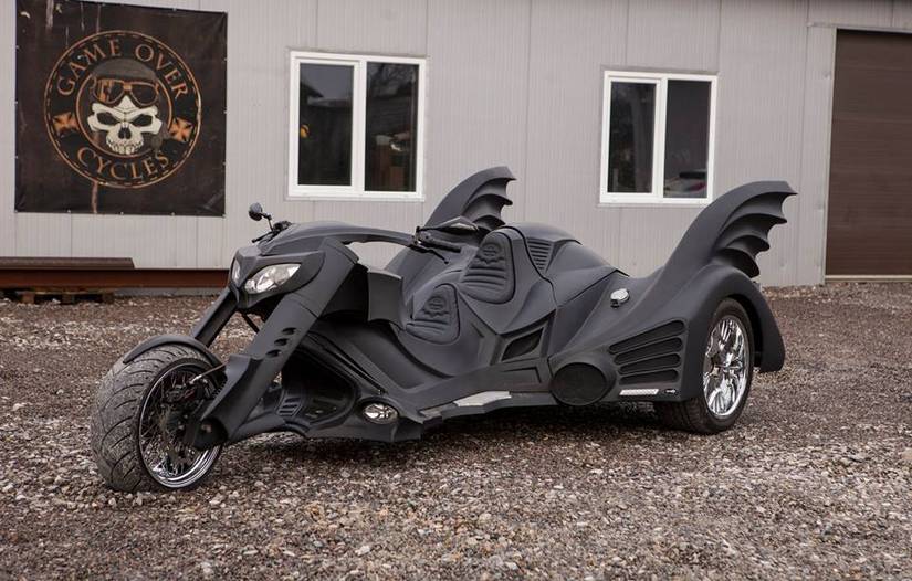 Batcycle Layout This custom Batcycle is the coolest thing in the Batcave