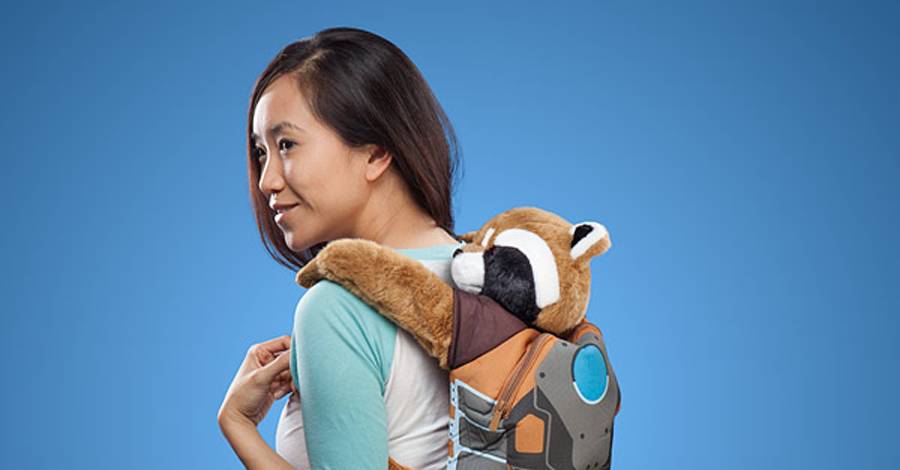 Ain't no thing like this Rocket Raccoon backpack, except this