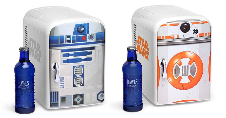 R2-D2 and BB-8 minifridges can cool drinks, store lightsabers