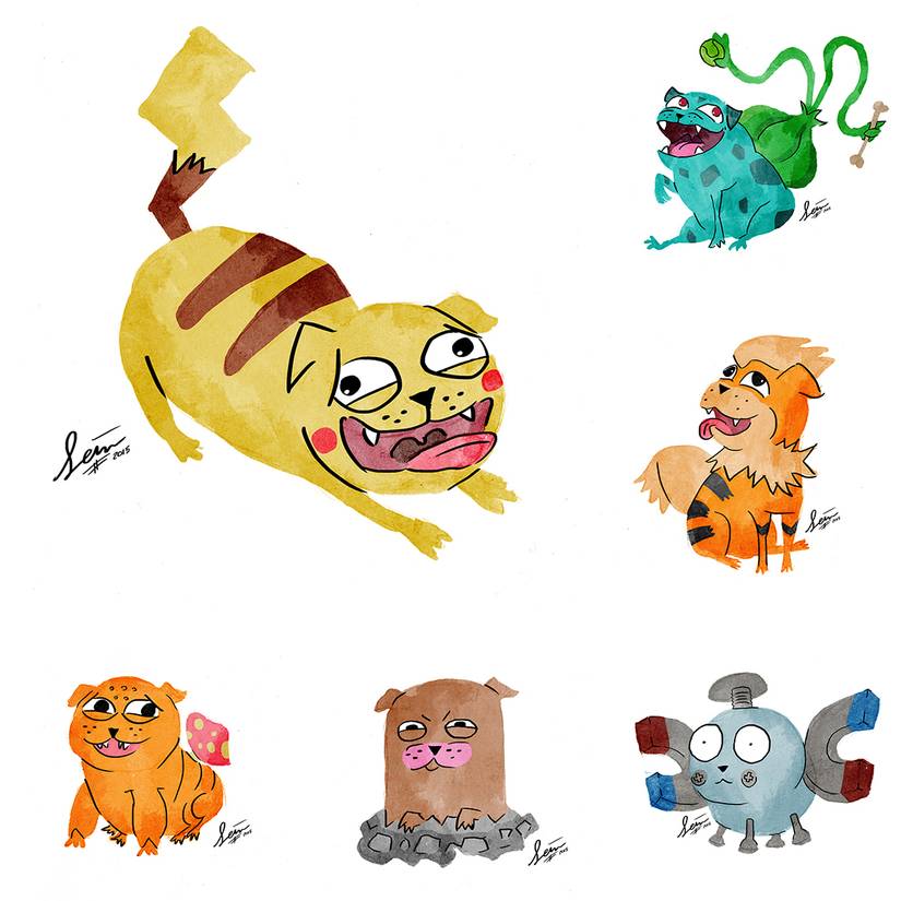 'The Pugémon Project' reimagines Pokémon as adorable pugs