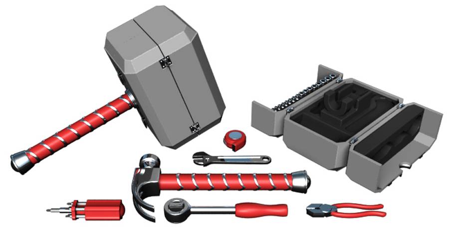 Are you worthy to wield this Thor's Hammer Tool Kit?