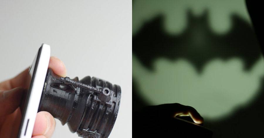 You can transform your smartphone into the Bat-Signal