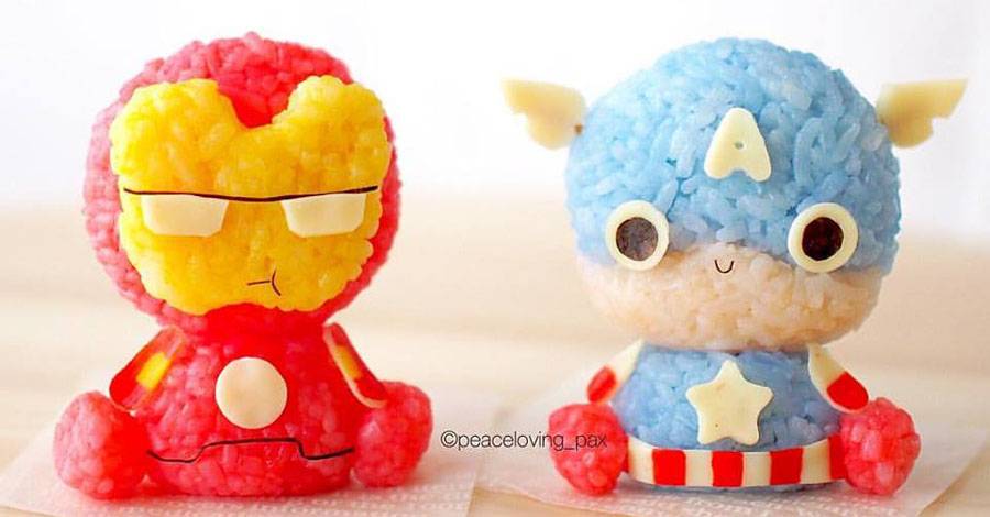 For these cute rice ball superheroes, the greatest foe is lunchtime
