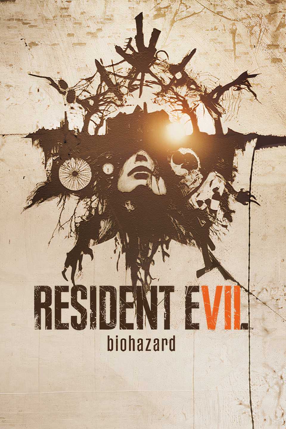 The cover for Resident Evil: Biohazard depicts an array of faces created by black ink above the title.