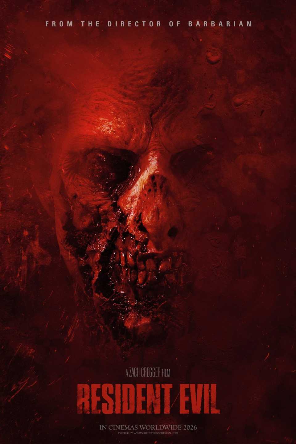 Resident Evil 2026 movie poster directed by Zach Cregger