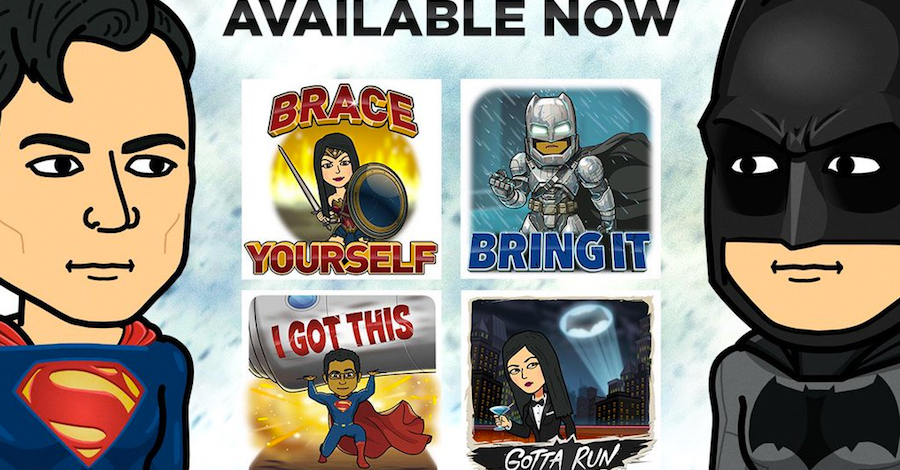 Dress Your Bitmoji Like Batman, Superman, and Wonder Woman with New Update