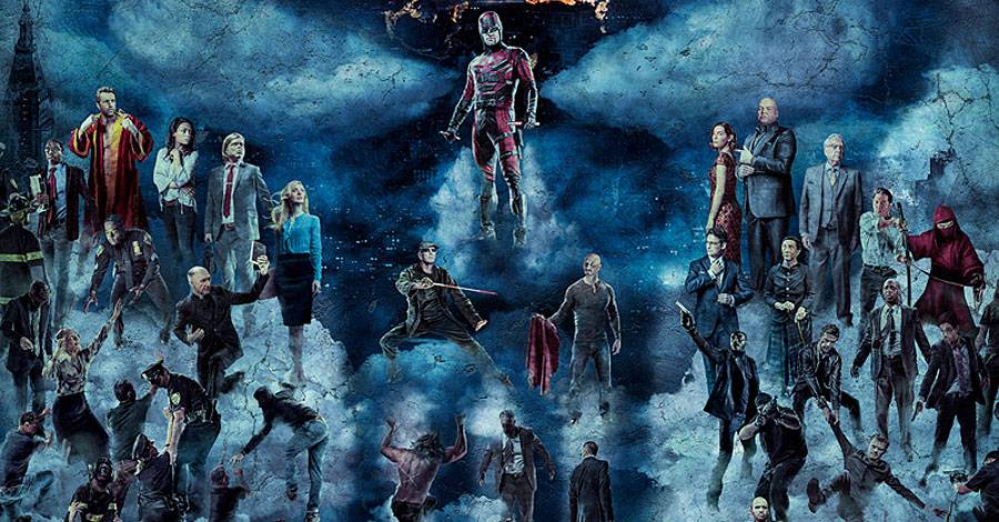 The Punisher Looms Large in New "Daredevil" Season 2 Poster