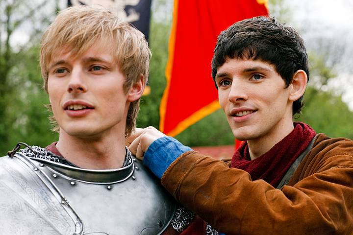 Colin Morgan And Bradley James Conjure Up Friendship On Merlin