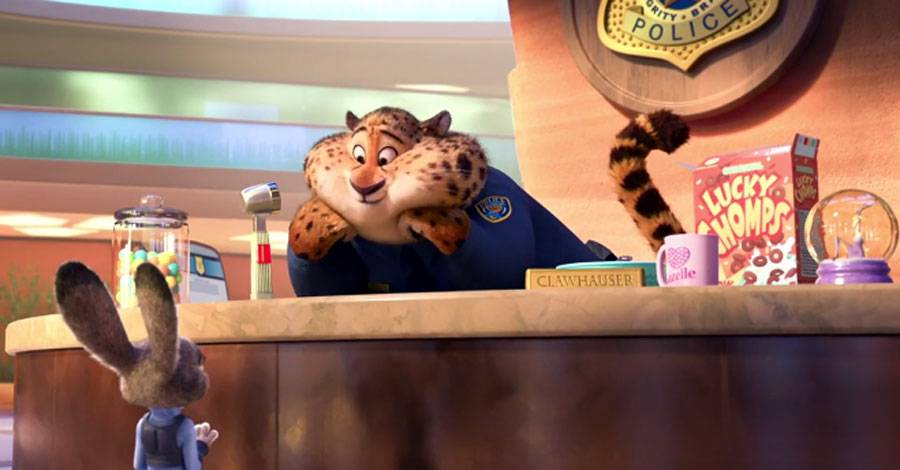 Zootopia Officer Rhinowitz Disney Introduces Officer Clawhauser in New 'Zootopia' Clip