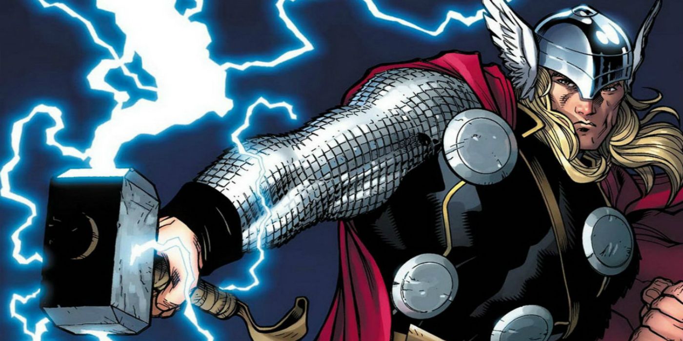 The 16 Strongest Metals In Comics CBR   Thor Hammer With Lightning 