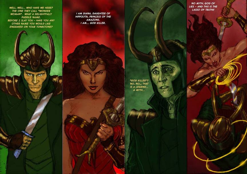 Wonderwoman One on one with Loki